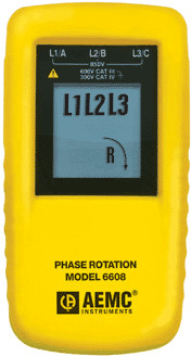 6608 AEMC - PHASE ROTATION METER