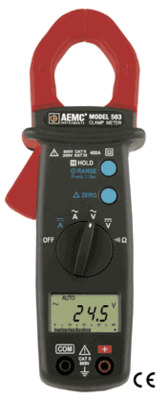 2117.22 AEMC - MODEL 503 CLAMP-ON METER DISCONTINUED