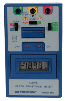 309 BK PRECISION DIGITAL EARTH RESISTANCE METER