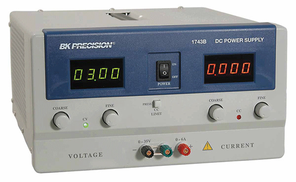 1743B BK PRECISION 4 DIGIT DISPLAY DC POWER SUPPLY