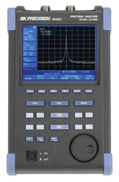 2652A BK PRECISION 50 KHZ - 3.3 GHZ HANDHELD SPECTRUM ANALYZER