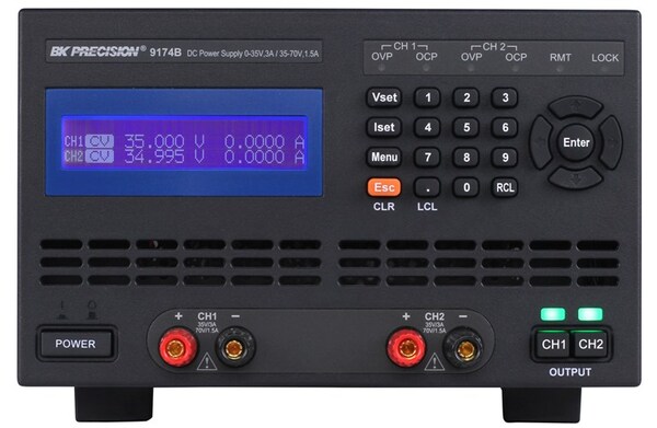 9174B BK PRECISION DUAL CHANNEL DC POWER SUPPLY