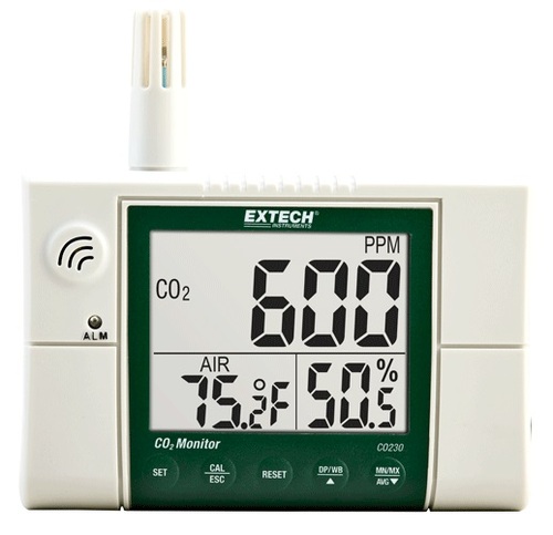 CO230 EXTECH WALL MNT INDOOR AIR QUALITY CO2 MONITOR