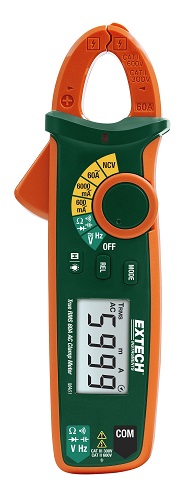 MA61 EXTECH TRUE RMS 60A AC CLAMP METER