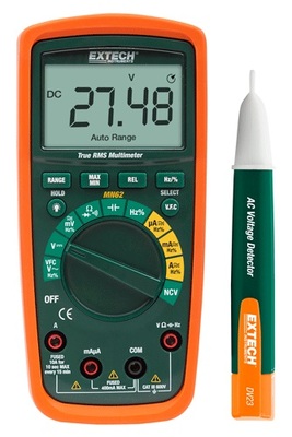 MN62-K-NIST EXTECH TRUE RMS MULTIMETER WITH VOLTAGE TESTER