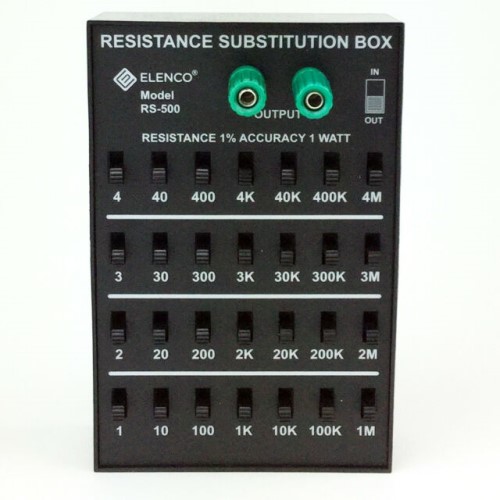 RS-500 ELENCO - 1% WATT RESISTOR SUB BOX